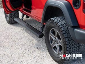Jeep Wrangler JL Side Steps - Power Running Boards - Rough Country - E-Boards - Lighted